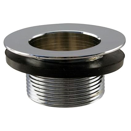 Westbrass 1 3 8 Fine Thread Bath Tub Drain Body 1 5 8 16 Unc 2a Polished Chrome 792socp F