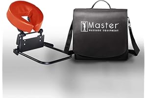 Master Massage Adjustable Headrest Massage Kit for Home - Includes Face Pillow Cradle and Cushion Support Bracket for Sleeping Mattress Top Cinnamon