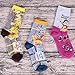 Womens Funny Crew Socks 3 Pack, Cute Novelty Dress Socks (Multi-color-1 (Shoe Size 5-10/ Sock Size 9-12))