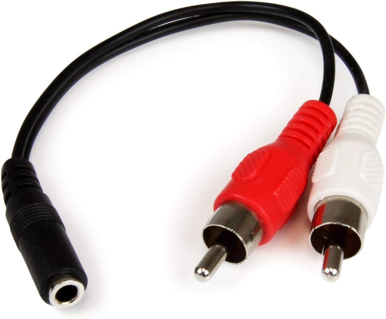 Changwei RCA Splitter Cable (6-Inch) (3.5mm Female to 2 x RCA Male - RCA to AUX Y Stereo Splitter Cable (2 pack))