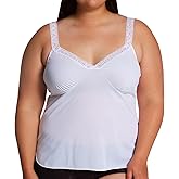 Shadowline Camisole with Stretch Lace Straps 46/White