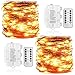 [2 Pack] 36ft 100 LED Battery Operated String Lights Timer on Waterproof String (8 Modes), Warm White, Koopower
