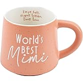 COLLECTIVE HOME - Coffee Mug, Family Ceramic Tea Cup, Funny Gift for Mother's Day/Father's Day, 16 oz, Dishwasher and Microwave Safe, World's BEST Mimi