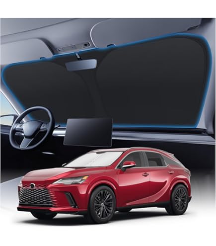 Parasole Parasole Per Lexus RX 2023-2025 (RX350, RX350h, RX500h) – Copertura Totale In Alluminio Riflettente, Protezione UV, Pieghevole A Fisarmonica