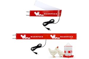 Remerry 2 Pack Chicken Water Heater Thermostat Bucket Belt Heated Strap for 2-5 Gal Chicken Waterer with 6 ft Power Cord Self Regulating Heating Bucket Belt for Poultry Freezing Winter Indoor Outdoor