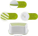 Straame Sturdy Step Stool 2 Pack Green White Non-Slip Kids Toilet Booster view 6