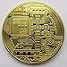 Gold Plated Bitcoin Coin Collectible BitCoin Art Collection Gift Physical