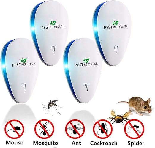 JUMIKA Repelente Ultrasónico, Plagas Control Interiores, Insectos ...