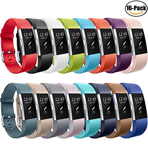 [- Zekapu For Fitbit Charge 2 Strap, Charge 2 Strap Adjustable Sport Replacement Wristband with Cla