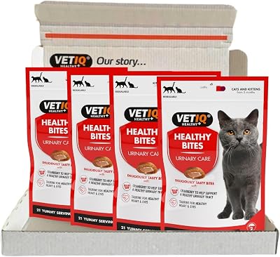 VETIQ Healthy Bites Urinary Care Treats for Cats & Kittens 65 g Pack of 4