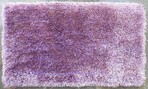 Light Purple Area Rug Shag Design Afro (24 Inch X 40 Inch)