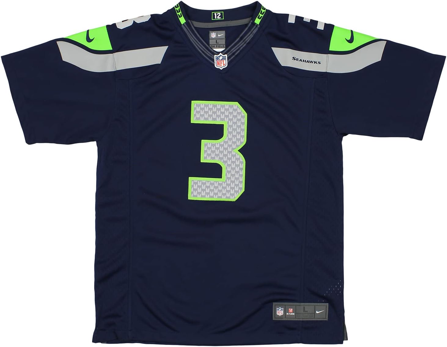 Outerstuff NFL Seattle Seahawks Russell Wilson #3 Boys (8-20) Game Day Jersey : Clothing