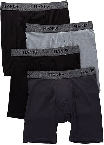 hanes cotton stretch boxer briefs