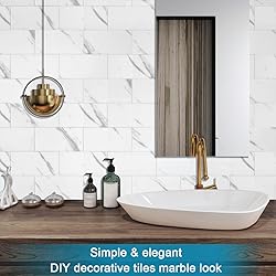BeNice Peel and Stick Backsplash Large Bathroom