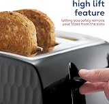 Russell Hobbs Honeycomb 4 Slice Toaster with Extra Wide Slots 1500W Black view 6