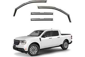 GrandWheel Co Smoke Tinted in-Channel Side Window Vent Visor Deflectors Rain Guards Compatible with Ford Maverick 2022-2026 -