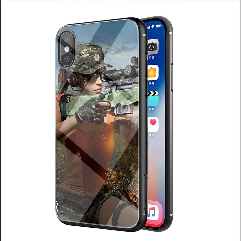 YAOYANG LY-50 PUBG Designed for iPhone XR Tempered Glass TPU Dust-Proof Abrasion Resistance impact Resistance Protective Case