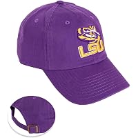 Desert Cactus LSU Tigers Baseball Hat - Adjustable Purple Hat With Embroidered Logo, Geaux Tigers Cap (Style A1) - View #9
