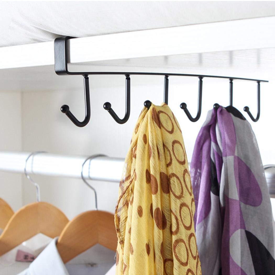 UpBeauty New Iron Multi-Function Kitchen Cabinet Organized Hook Utility Hooks