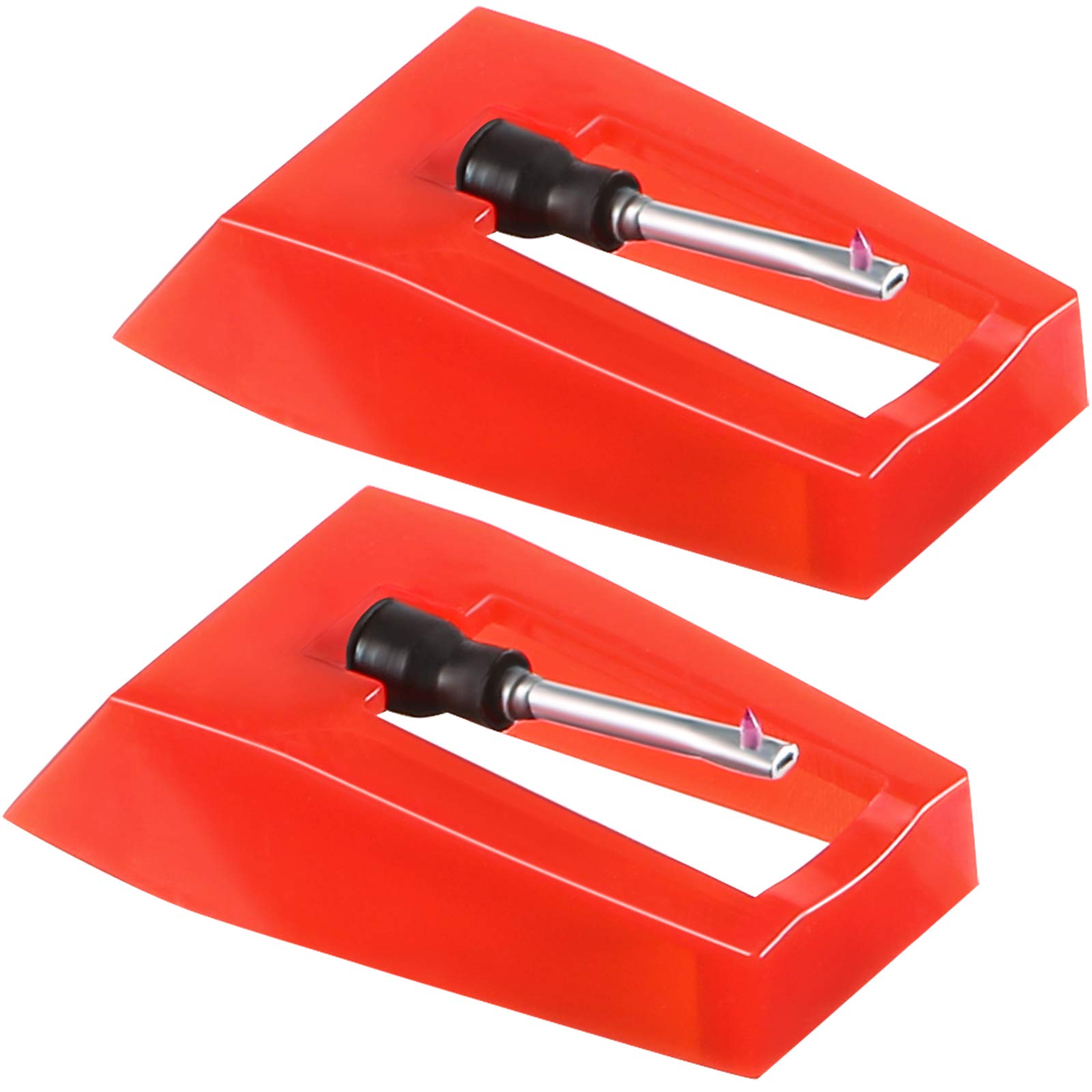 Eboot 2 Pieces Record Player Needle with Ceramic Tip, Stylus Turntable Replacement Needle for Turntable Phonograph Lp Vinyl