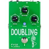 FLAMMA FV02 Vocal Processor Doubling Effects Pedal Voice Duplicate Vocal Effects Stompbox Mic Amplifier with Reverb Chorus Effects Support Multiple Vocal Modes for Vocalists Guitarists