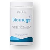 USANA - BiOmega Premium Omega-3 Support Formula - 56 Capsules | Includes EPA &amp; DHA Omega-3s, rTG Fish Oil, 1,000 Mg Omega-3s and Vitamin D For Heart, Brain, Eye and Cellular Support
