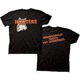 Ripple Junction Hooters Hootie The Owl Vintage Logo Adult T-Shirt Front and Back Prints Officially Licensed