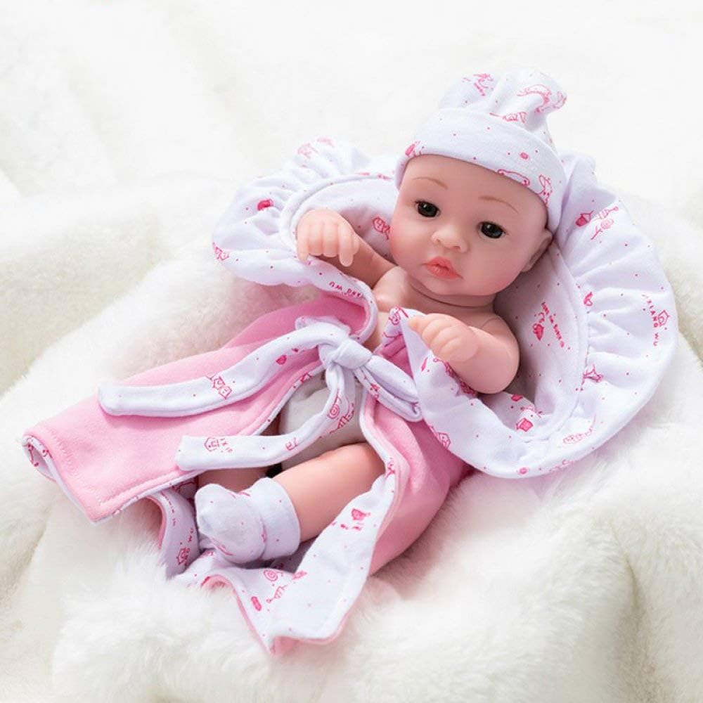 Prezzo ZBYY Reborn Maschio in Silicone Realistico Reborn Bambino Bambola Femmina Occhi Chiusi Bambole Giocattolo Regalo 26Cm 10Pollici,Pink Offerte