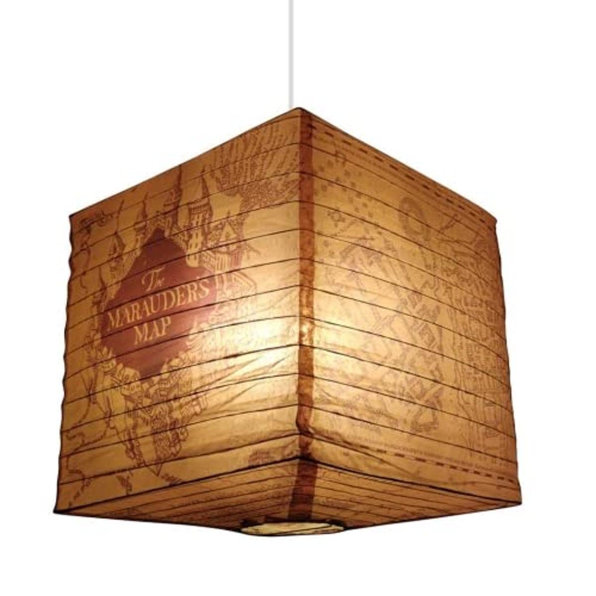 Groovy Uk Harry Potter Marauder’s Map Cubed Paper Light Shade, Blue/Red/Yellow