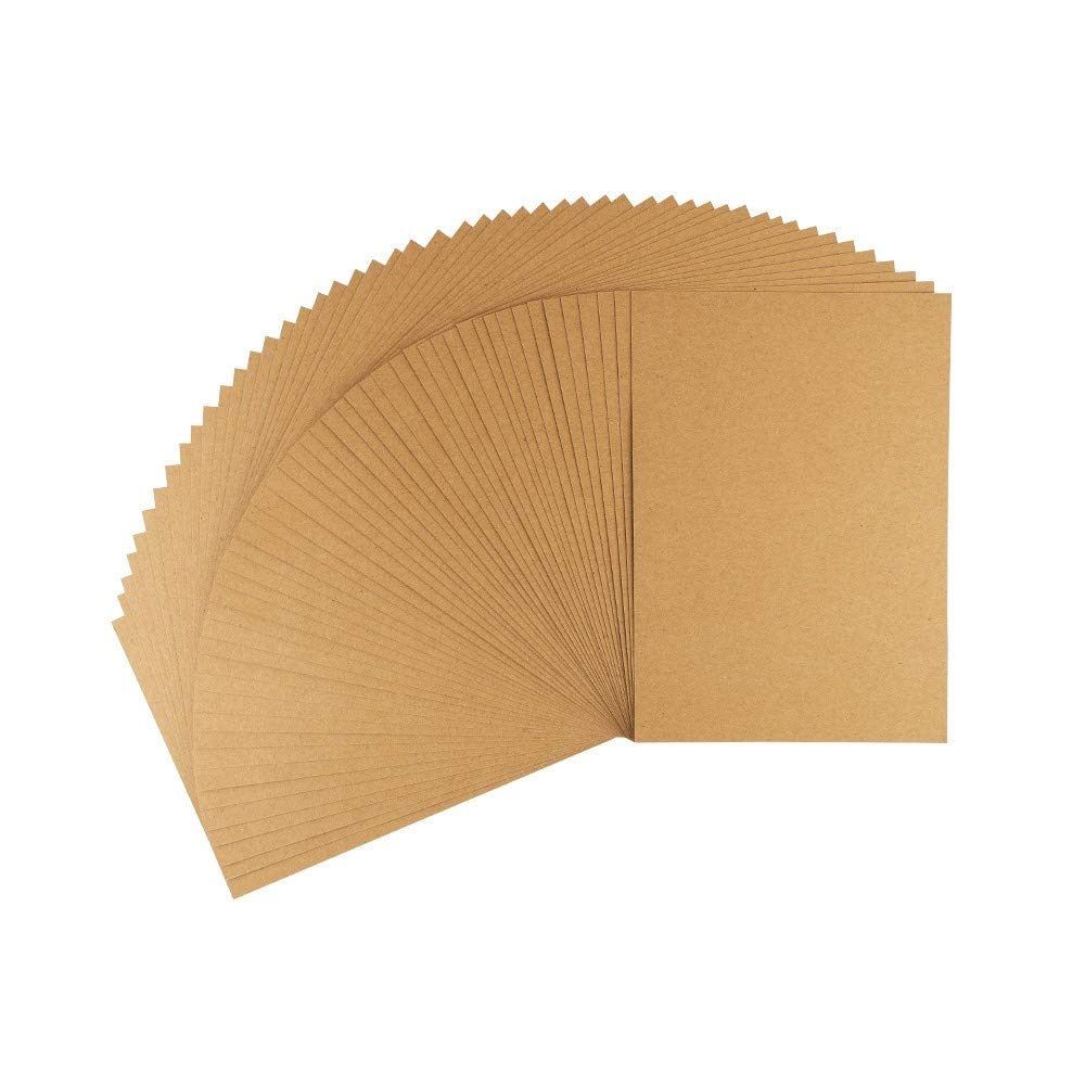 Ideen mit Herz Kraft Paper | Premium Cardboard Paper | Craft Paper | Cardboard Paper | Kraft Card | Cardboard for Crafts | 220 g/m² (DIN A5 | 50 Sheets)