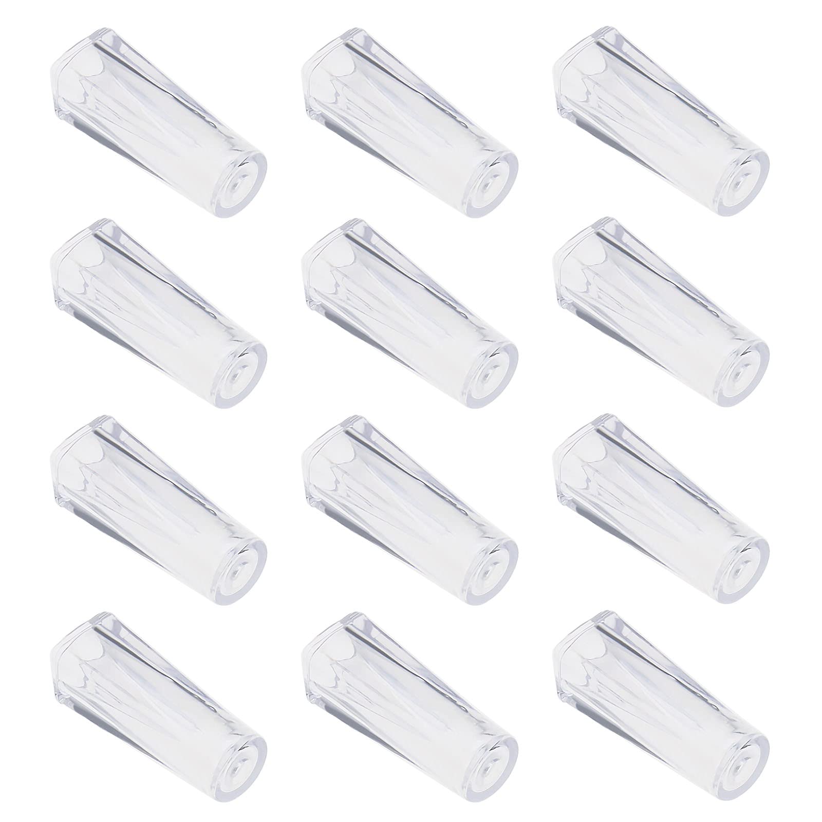 ECSiNG 12PCS Pull Cord Tassel Tranparent Plastic Drawstring Knobs Repair Pull Ends for Blinds Pull Cords Roman Shades Curtain Decoration