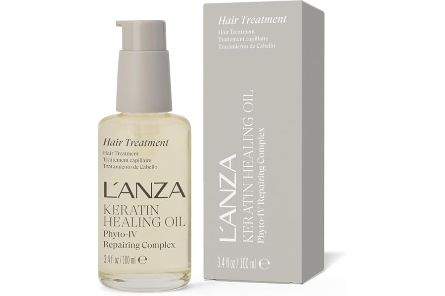 L’ANZA Keratin Healing Hair Oil Treatment, Keratin Infused Treatment, Hair Oil For Damaged Locks, Cruelty Free Healing Ingredients Repairs, Strengthens with UV Protection, New Bottle