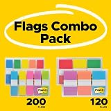 Post-it Flags Combo Pack 4 Dispensers 120 .94 in 200 .47 in Assorted Colors view 2