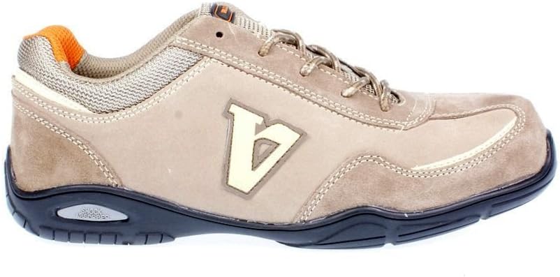 Work Shoe Unisex Suede Valleverde Cowhide Leather and Fabric Breathable Anti-abrasion, beige