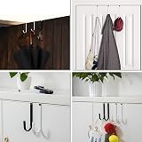 lmytdo Over Door Hooks 2Pcs Rustproof Plastic Anti-Scratch Fits Doors Under 3.7 view 7