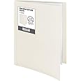 Dunwell Binder with Plastic Sleeves 12-Pocket (Ivory) - Presentation Book, 8.5 x 11 Portfolio Folder with Clear Sheet Protectors, Displays 24-Page Documents, Certificates, Important Papers