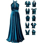 Velvet Infinity Dress with Bandeau, Convertible Bridesmaid Dresses, Multiway Wrap Maxi Long Formal Wedding Guest Dress