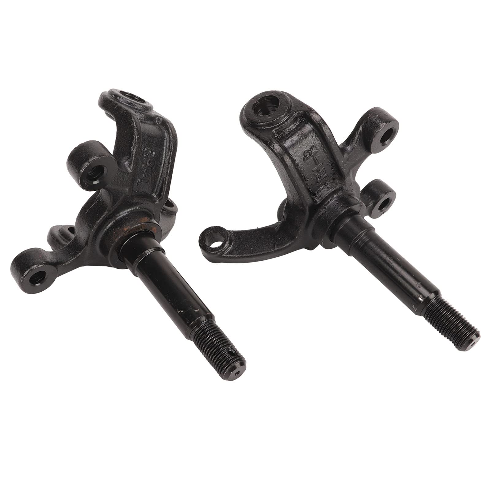 Photo 1 of Steering Strut Knuckle Spindle,2 Pcs Wheel Steering Knuckle Spindle Brake Disc Wheel Axle Hub Flange for ATV Kart