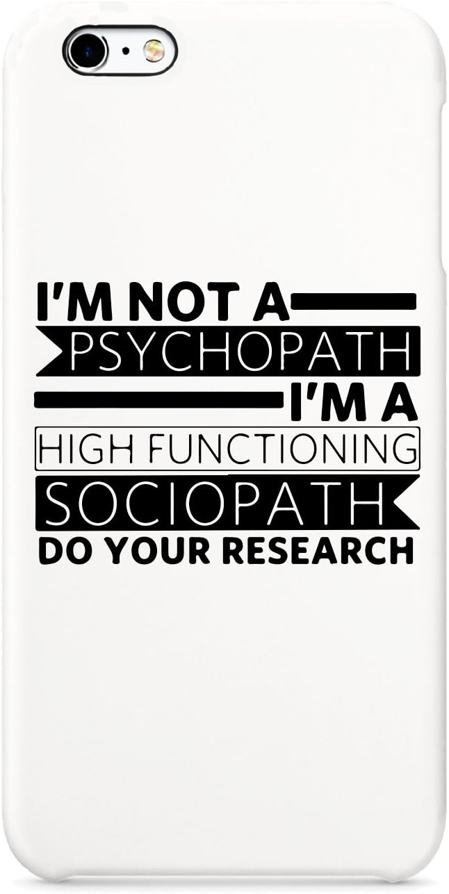 Im High Functioning Sociopath Sherlock Holmes Phone Case Hard Plastic 3D Full-Print Protective Phone Case For Iphone Samsung Galaxy Huawei Mobile Cellphone