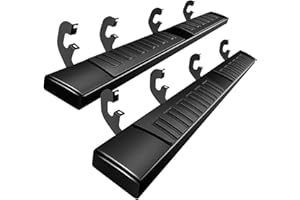 Perfit Liner Running Boards 6 Inches for Crew Cab 2019-2026 Chevy Silverado GMC Sierra 1500 | 2020-2025 2500HD 3500HD (4 Full Size Doors) Black Aluminum Alloy Side Steps Rails Nerf Bars 6"