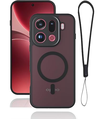 BMPNLSZ Zwarte hoes voor Oppo Find X9 Pro 360 ° roterende beugel trekring zwart, flexibele siliconen slim fit zachte TPU-schaal schattige achterkant van de behuizing bumper rubberen beschermhoes