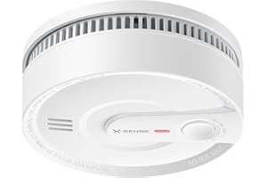 X-Sense Smoke Alarm, 10-Year Battery Fire Alarm Smoke Detector with LED Indicator & Silence Button, SD2K0AX