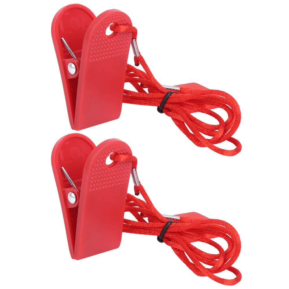 Running Machine Safety Switch Safety Lock Magnet Safety Clip Universal Fitness Accessories Square Magnet Shell Treadmill Key Accessories(2 Pcs)