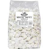 Fairtime White Vanilla Taffy, 3 Pound Bag (Pack of 1) - Individually Wrapped Saltwater Taffy Candy Bulk Pack - Soft &amp; Chewy Candy Gifts for Wedding, Candy Bowl, Party, Buffets, Birthday or Goodie Bags