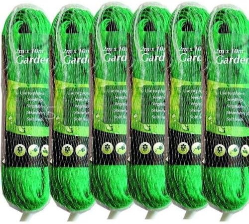 LIVIVO Garden Netting Set of 6, Garden Netting Mesh for Plants Fruit, Vegetable Patch, Grass, Seeds, Pond Cover