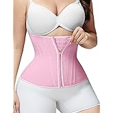 SHAPSHE Waist Trainer for Women Tummy Control Workout Waist Cincher Corset Shapewear Postpartum Body Shaper with Zipper Hook
