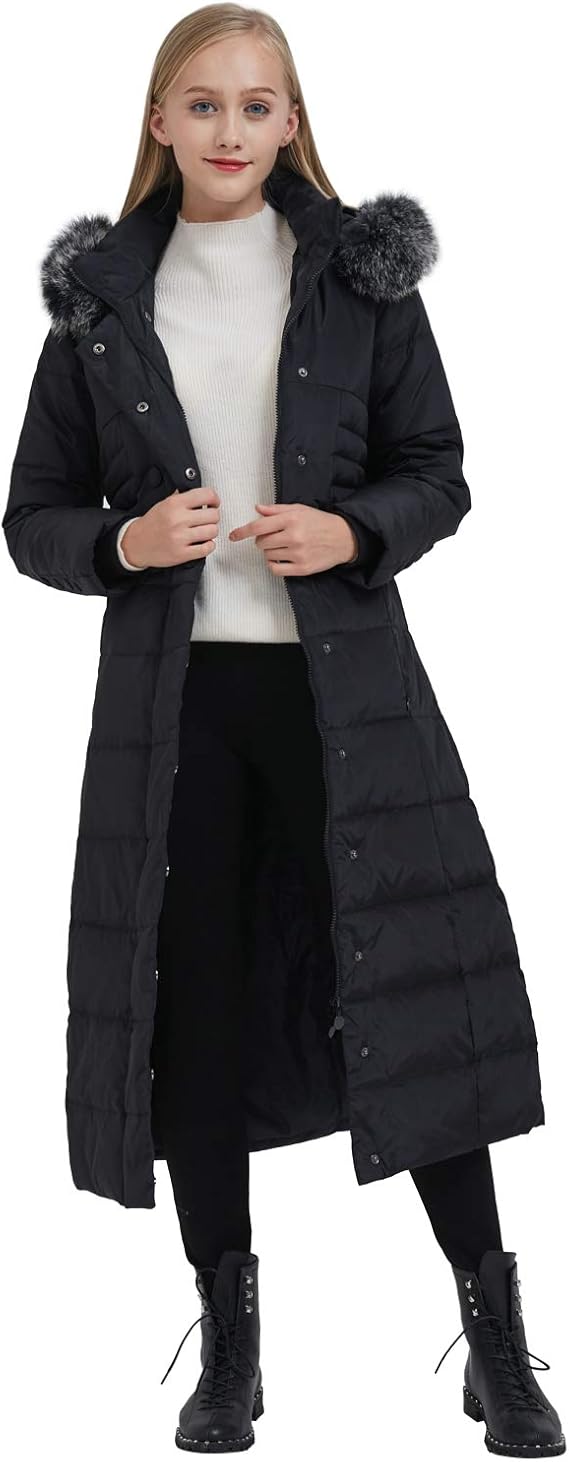 yuna maxi fur down jacket