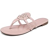 katliu Women's Flat Sandals Flip Flop Sandals Comfortable Dressy Thong Sandals