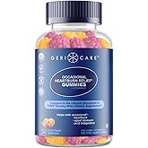 GeriCare Antacid with Vitamin D Gummies, Compare to Toms Gummy Bites, Fruit Flavor, 50 Count, Non-GMO, Gluten-Free, Vegan, Naturally Sourced for Heartburn, Upset Stomach & Acid Indigestion (1 Pack)