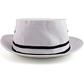 Armycrew Cotton Twill Fisherman Roll Up Bucket Hat with Stripe Band